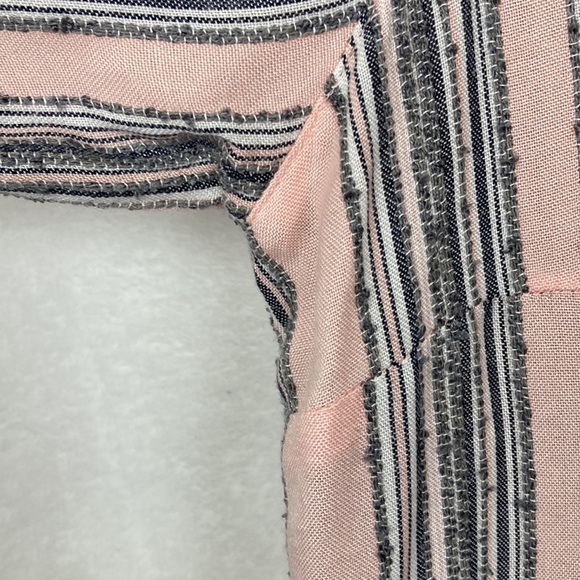 Tea Rose Women’s Pink & Grey Striped Tunic Top Sz Large - Picture 11 of 12